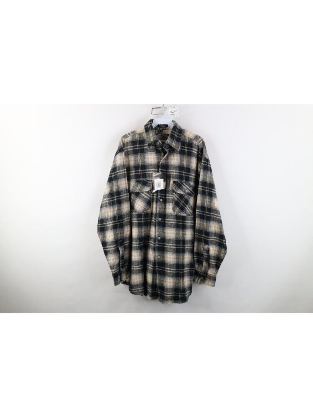 Deadstock Vintage 90s Streetwear Mens Medium Heavyweight Flannel Button Shirt